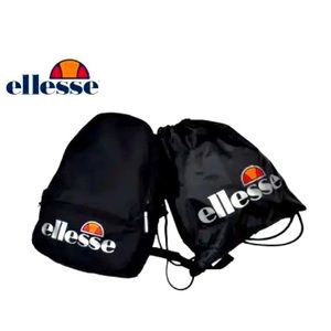 Ellesse zendo backpack and drawstring bag combo